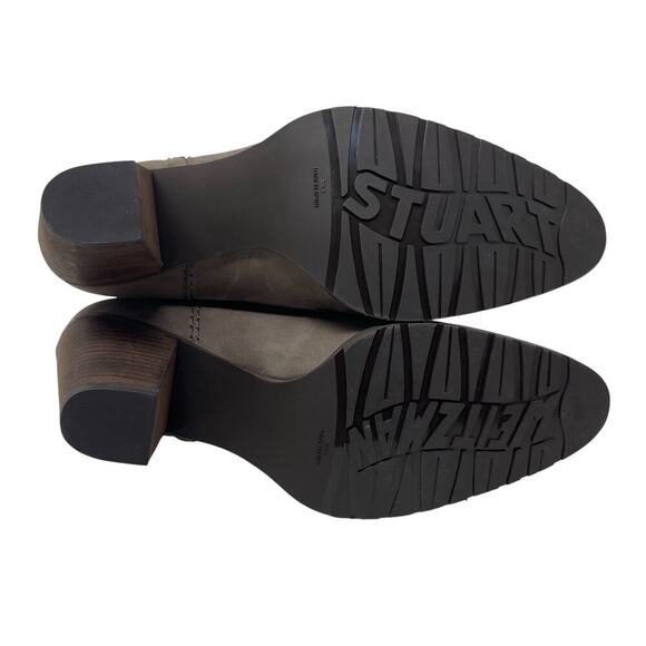 STUART WEITZMAN Suede Fringe Tassel Ankle Boots - Taupe Gray Brown - Size 10 - Picture 8 of 10